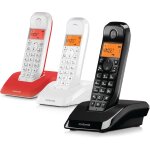 Moto - voice - s1203 trio de tlphones sans fil numriques srie s12 avec blocage des appels et fonction ...