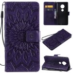 Motorola moto g7 / g7 plus coque, saturcase fleur du soleil pu cuir magnétique flip portefeuille support ... Motorola moto g7 / g7 plus coque, saturcase fleur du soleil pu cuir magnétique flip portefeuille support ...