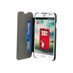 Muvit customline easy folio card - etui a rabat pour tlphone portable - polycarbonate, simili cuir ...