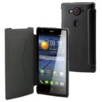 Muvit easy folio - etui a rabat pour téléphone portable - polyuréthane, polycarbonate - noir - pour acer ... Muvit easy folio - etui a rabat pour téléphone portable - polyuréthane, polycarbonate - noir - pour acer ...