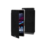 Muvit mfx made in paris crystal folio - etui a rabat pour t�l�phone portable - cuir nappa pu - noir - ...