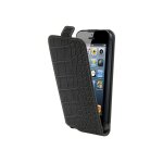 Muvit slim - etui a rabat pour tlphone portable - croco noir