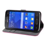 Muvit slim folio - etui � rabat pour t�l�phone portable - polycarbonate, polyur�thane - rose - pour samsung ...