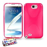 Muzzano coque souple ultra - slim ``le x`` premium rose pour samsung galaxy note 2 de qualit� sup�rieure ...