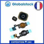 Nappe bouton home noir pour iphone 5c