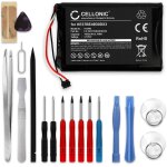Navigation batterie, compatible avec garmin edge 810, touring, 800 (1000mah, 3. 7v) + kit d'outils