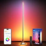 Neewer lampadaire intelligent rgbw, 1500lm led, eclairage d'angle sur pied, compatible avec alexa google, ...