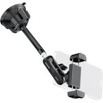 Neewer support de t�l�phone portable pour voiture, rotation � 360, ventouse m�tallique, bras magique ...
