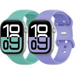 Nenv - lot de 2 bracelets de sport pour enfant compatibles avec apple watch 40 mm, 42 mm, 41 mm, 38 mm, ... Nenv - lot de 2 bracelets de sport pour enfant compatibles avec apple watch 40 mm, 42 mm, 41 mm, 38 mm, ...