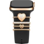 Nenv - boucles d'anneaux décoratifs en métal compatibles avec apple watch bracelet en silicon charm bague ... Nenv - boucles d'anneaux décoratifs en métal compatibles avec apple watch bracelet en silicon charm bague ...