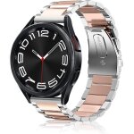 Nenv - bracelet 20mm pour samsung galaxy watch 7 / 6 / fe / classic - acier inoxydable maille mtal (argent ...