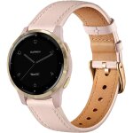 Nenv - bracelet en cuir vritable pour garmin vivoactive 4s / 3s, venu 2s / 3s, fossil gen 5e / 6 42mm, ...