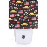 New york usa icnes de voyage veilleuse du crpuscule a l'aube capteur intelligent, pour chambre a coucher, ...