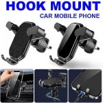 (noir) support de fixation universel pour grille d'a�ration de voiture, clip pour t�l�phone portable