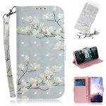 Nokia 6. 1 plus coque, saturcase beau 3d motif pu cuir magn�tique flip portefeuille support porte - carte ...