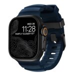 Nomad bracelet rocky point pour apple watch 42mm / 44mm / 45mm / 49mm - atlantique / noir - nm014827858 ...