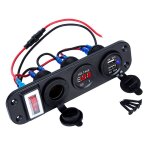 Nouvelle prise d'alimentation numérique 4 en 1 12v, double usb, adaptateur de chargeur, prise allume ... Nouvelle prise d'alimentation numérique 4 en 1 12v, double usb, adaptateur de chargeur, prise allume ...