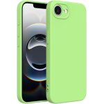 Nsiecd - coque color�e en silicone liquide pour iphone 16e, haute qualit� avec bord relev� pour �cran ...