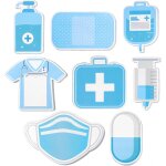 Nurse sticky notes, 8 pack funny nursing self stick notes medical theme cute sticky notes memo pads for ...