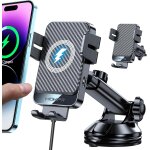 Ongi - 15w support telephone voiture induction, [serrage automatique] chargeur induction voiture, ventouse ...