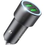 Ongi - chargeur de voiture quick charge 3. 0 adaptateur allume - cigare a double port usb (input: dc ...