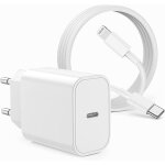 Ongi - iphone 14 13 chargeur rapide [mfi certifi�], 20w usb c chargeur avec c�ble iphone apple original ...