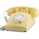 Opis 60s cable: tlphone fixe vintage compatible box, style rtro des annes 60, avec son aspect ancien ...