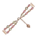 Or rose bracelet compatible avec galaxy watch 5 20mm / 5 pro, galaxy watch active 2 / active, galaxy ...