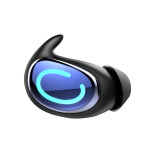 Oreillette de sommeil bluetooth son mono ultra fin avec r�duction de bruit enc bleu