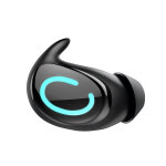 Oreillette de sommeil bluetooth son mono ultra fin avec r�duction de bruit enc noir