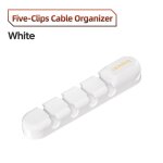 Organisateur de cble usb en silicone, enrouleur de bureau, clips de gestion bien rangs, support de ...