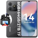 Oscal flat 2c t�l�phone portable android 14, 6go + 64go / tf 2to 6. 56  5000mah dual sim noir avec blackview ...