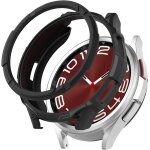 Pack 2 pices : coque tpu + lunette rotative pour samsung galaxy watch 6 classic 43mm - silicone souple, ...