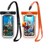 [pack de 2 pochette etanche t�l�phone [certifi�e ipx8] etui / housse / coque etanche smartphones universel ...