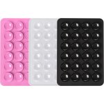 Pack de 3 supports ventouses noir / rose / transparent bigben