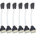 (pack de 6) gu10 support de lampe base en céramique et bornier / pont avec câble et manchon dâ¿isolation ... (pack de 6) gu10 support de lampe base en céramique et bornier / pont avec câble et manchon dâ¿isolation ...