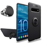 Pack coque magn�tique aimant�e housse protection samsung galaxy s10 avec support stand voiture magn�tique ...