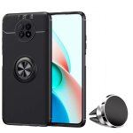 Pack coque magn�tique aimant�e housse protection xiaomi redmi note 9t 5g avec support stand voiture magn�tique ...