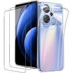 Pack coque silicone transparente souple + 2 verres tremps pour oscal tiger 13 - anti - choc, anti - ...