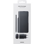 Pack folio avec s pen int�gr� + chargeur secteur 25w pour samsung g z fold 3 noir samsung