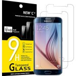 Pack of 2 tempered glass screen protectors for samsung galaxy s6 bubble - free ultra resistant (0. 33 ...