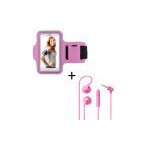 Pack sport pour samsung galaxy z flip smartphone (brassard de sport + ecouteurs plat avec micro) courir ...