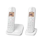 Panasonic kx - tgc412frw - t�l�phone sans fil avec id d'appelant / appel en instance - dectgap - blanc ...