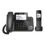 Panasonic kx - tgf310ex - filaire / sans fil avec id d'appelant - dectgap - noir m�tal