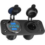 Panneau de commutateur de chargeur de voiture, 12v - 24 doubles ports usb qc3. 0 + port pd + panneau ... Panneau de commutateur de chargeur de voiture, 12v - 24 doubles ports usb qc3. 0 + port pd + panneau ...