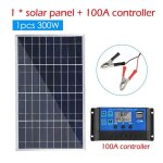 Panneau solaire 300w 18v, cadre en aluminium, panneau de charge solaire en silicium polycristallin, gnrateur ...