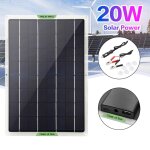 Panneau solaire flexible 20w, 5v / 18v / 9v, module dc pour voiture, yacht, camping - car, batterie 12v, ... Panneau solaire flexible 20w, 5v / 18v / 9v, module dc pour voiture, yacht, camping - car, batterie 12v, ...