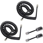 Paquet de 2 360 anti - emm�lement tournant pivot t�l�phone d�tangleurs et 2 pack 10ft non enroul� (1ft ...
