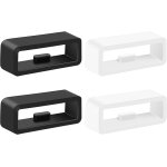 Passants de bracelet pour garmin venu 3s / venu 2s, boucle circlips en silicone pour 18mm bracelet de ...