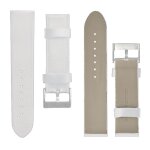Pedea lederbracelet pour smartwatches, 22mm stegbreite, blanc; s'adapte smart watch (pebble), time smart ...